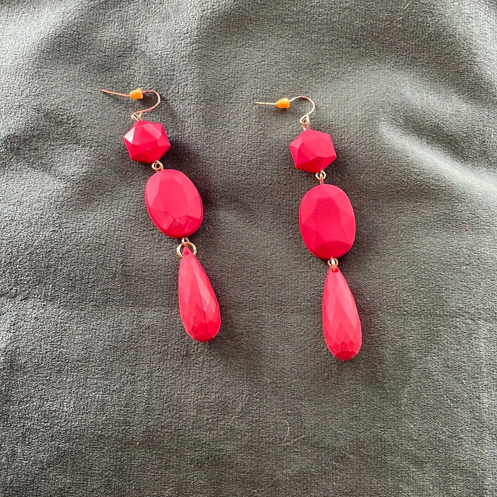 Red earrings
